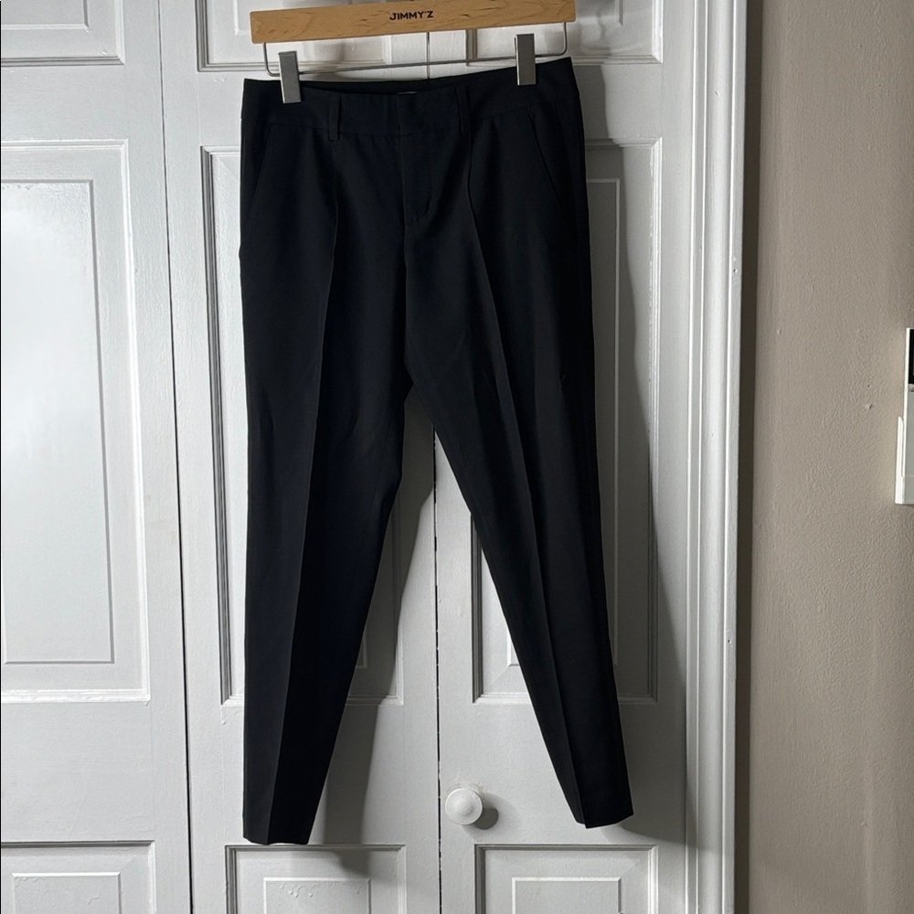 Vince Black Slim Wool/Spandex Dress Pants